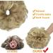 Thick Updo Scrunchies Hair Extension Ponytail 2 PCS - Dark Ginger Mix Bleach Blonde - Messy Bun Hair Piece for Women - Buy Online on GoSupps.com
