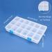 Benecreat 4 Pack Large Transparent Plastic Storage Box with Adjustable Dividers - 18 Grids for Jewelry Beads, Tools, and Craft Accessories - 9.4x5.7x1.18 Inch - Buy Online on GoSupps.com