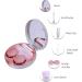 Marble Contact Lens Case Kit with Mirror and Tweezers - Rose Gold | Portable Travel Kit for Outdoor and Office Use - Buy Online on GoSupps.com