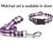 Suredoo Adjustable Soft Nylon Dog Collar for Small & Medium Puppies - Purple Checkered (S: 25-40 cm) - Buy Online on GoSupps.com