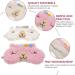 Shop Soft Plush Cartoon Animal Sleeping Eye Masks - 2Pcs Cashmere Blindfold for Travel & Sleep - Buy Online on GoSupps.com