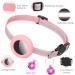 Reflective AirTag Cat Collar with Bell | Waterproof & Breakaway Safety Buckle | Pink - Buy Online on GoSupps.com