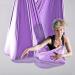PRIORMAN 5.5 Yards Aerial Silks Yoga Hammock Kit - Light Purple | Anti-Gravity Fitness Swing Set with Non-Stretch Nylon Fabric - Buy Online on GoSupps.com