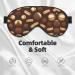 Buy Retro Brown Print Sleep Eye Mask | Soft Eyeshade for Travel & Naps | Unisex Design - International Shipping Available - Buy Online on GoSupps.com