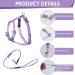 TIESOME Cat Harness and Leash Set Adjustable Gradient Kitten Harness Escape Proof Harness with Leash for Kitty Outdoor Walking (Gradient Purple) - Buy Online on GoSupps.com