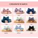 Cat Collar Personalised with Name Tag and Phone Number Engraved for Kitten Puppy (Velvet Rose Gold) - Buy Online on GoSupps.com