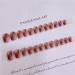 Press on Nails Short Style Fake Nails 24Pcs Shiny Amber False fingernail with Self-Adhesive Jelly Nail Glue Tabs Press On False Nails - Buy Online on GoSupps.com