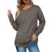 Crew Neck Shirts Long Sleeve Sweatshirts SkinFriendly Pullover Loose Fit and Casual for Home (M) Gray - Buy Online on GoSupps.com