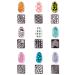 144 Pieces Holographic Nail Vinyl Stencils Sticker Set - 72 Designs, 24 Sheets - Reusable Nail Art Decals for French Tip and Fringe Guides - Buy Online on GoSupps.com