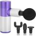 Deep Tissue Muscle Massager Gun with 4 Heads | Noise Suppression - Purple | Effective Pain Relief & Recovery - Buy Online on GoSupps.com