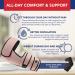 Doctor Developed Hip Support Brace for Piriformis Syndrome & Sciatica Pain Relief - Thigh Compression Sleeve for Hamstring Support - Hip Brace for Women & Men - Includes Doctor Handbook - L/XL Pink - Buy Online on GoSupps.com