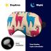 Cute Fluffy Llama Sleep Mask Adjustable Eye Cover for Light Blocking, Perfect for Travel and Nap Time - Men and Women - Buy Online on GoSupps.com