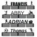 Goutoports Personalized Medal Hanger Display Holder Tiered Award Rack - Custom Text Color and Images for Athletes Easy to Install