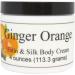 Eclectic Lady Ginger Orange Satin and Silk Cream Body Cream Body Lotion 4 oz - Shea Butter Aloe Silk Amino Acids Vitamin E Phthalate-Free Handcrafted in USA - Perfect For Women 4 Ounce (Pack of 1)