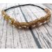 Retro Style Crystal Rhinestone Beads Headband for Women - Gold Hair Accessories - Buy Online on GoSupps.com