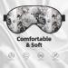 BREAUX Floral Graphite Eye Mask | Double Sided Blackout Eye Mask for Ultimate Sleep Comfort - Ideal for Women & Men - Buy Online on GoSupps.com