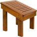 Utoplike Teak Wood Shower Foot Stool for Shaving Legs Sturdy Shower Foot Rest for Shower Shaving Wooden Shower Foot Step for Bathroom - Buy Online on GoSupps.com