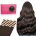 WhenALIFE TAPE Extensions Real Hair 20Pcs 30g 25cm 10 inch light dark brown Remy Invisible Tape Extensions silky straight real hair extensions Skin weft tape in 25cm #2a light dark brown