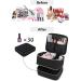 Nail Polish Organizer Carrying Case - Double Layer Storage Box for 30 Bottles - Travel Bag for Manicure Accessories - Black - Buy Online on GoSupps.com