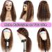 Curly Ombre Headband Wig for Black Women | P4/27 Highlights Water Wave Natural Hair | Real Remy Human Hair | Machine Made None Lace Front Wig | Glueless 150% Density 24 Wig - Buy Online on GoSupps.com