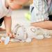 Virtcooy Animal Pacifier Holder | Pocket Buddy Lovey - Skin-Friendly Plush Schnuller-Buddy for Kids' Parties & Birthdays - Lion Design - Buy Online on GoSupps.com