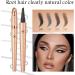 Microblading Eyebrow Pen 3D Waterproof Microblading Eyebrow Pencil Contouring Pen Long-Lasting Magic Eyebrow Pencil Natural Makeup Fine Stroke 4-Fork-Tip Eyebrow Pencil Light brown - Buy Online on GoSupps.com
