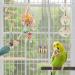 Coconut Hideaway Bird Perch Hammock with Bell Swing - Parrot Toys for Parakeet Conure Cockatiel Love Birds - Buy Online on GoSupps.com