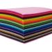 flic-flac 44PCS 4 x 4 inches (10 x10cm) Assorted Color Felt Fabric Sheets Patchwork Sewing DIY Craft 1mm Thick Felt only 44pcs
