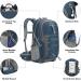 Maelstrom Waterproof Hiking Backpack 40L/50L with Rain Cover - Lightweight Camping Daypack for Travel - Blue - Buy Online on GoSupps.com