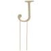Unik Occasions Collection Crystal Rhinestone Letter-J Wedding Cake Topper Small Gold