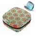Trippy mandala pattern sanitary napkins storage bag menstruation pad bag pocket portable menstrual cup pocket with zip for teenagers girls women women