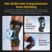 Fit Geno Knee Brace with Side Stabilizers | Breathable Knee Sleeve & Patella Gel Pad for Pain Relief | Ultimate Support for Meniscus Tear Arthritis ACL & PCL - Medium Black-Gold - Buy Online on GoSupps.com