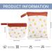 Maeau 2-Piece Reusable Wetbag Set - Waterproof Fabric Diaper Bags & Organizers for Baby Gym & Kindergarten (20x28cm + 32x40cm) - Buy Online on GoSupps.com