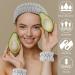 9 PCS Spa Headband & Wristband Set | Soft Coral Fleece Hair Wrap | Highly Absorbent | for Face Washing, Shower, Makeup | Black, White, Grey - Buy Online on GoSupps.com