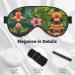 Tropical Leaves & Flowers Sleep Mask - Adjustable Breathable Eye Mask for Comfortable Sleep | Shop Internationally - Buy Online on GoSupps.com