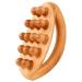 Wood therapy massage tools with handle 14 pearl wood massage roller lymphatic drainage massage device Tools for body formation Cellulite massage gua SHA SHA SHA wood massage roller Cellulite massage device 1PC