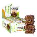 Hej vegan crispy double peanut |High protein bar sugar arm only 0.8 g of sugar |chocolate crispy protein bar palm oil -free low sugar snack bar |12 protein bars x 45 g