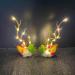 Clataly LED Christmas Hair Pins Simulation Tree Branch Hair Clips Light Up Flower Hairpin Hair Accessories for Women and Girls (Warm light A) - Buy Online on GoSupps.com