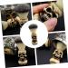 Premium Skull Beard Brush & Wooden Shaving Brush | Men's Synthetic Shaving Brush for Smooth Shaves | 10.5x4cm with Grip Stand - Buy Online on GoSupps.com