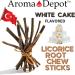 Aroma Depot White Cake 8 oz. Flavored Licorice Root Chew Sticks - 100% Pure Natural - Oral Health & Fresh Breath - Individual Sticks 6.5-7 inches - Glycyrrhiza Glabra from Turkey - Buy Online on GoSupps.com
