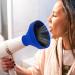 Nxbuynef Hair Dryer Vent Hood | Silicone Foldable Blow Dryer Nozzle Heat Resistant - Soft Blow Dryer Accessory Multifunctional Hair Styling Supplies for Girls blue - Buy Online on GoSupps.com