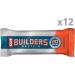 Clif Bar Builder's Protein Bar - Chocolate Flavored (12 Bars, 2.4 oz Each) | High-Protein Snack - Buy Online on GoSupps.com