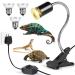 Yukung Reptile Aquarium Heat Lamp Tortoise Heat Lamp Heat Lamp for Turtle with 3 UVA UVB Bulbs 50W 360 Rotating Fixing Clip Bracket Turtle Lights Pet Heating Light Lamp