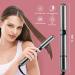 Flat Iron Hair Straightener & Curler 2 in 1 - Negative Ion Adjustable Temp for All Hair Types - Gray - Buy Online on GoSupps.com