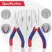 WORKPRO 6 Mini Needle Nose Pliers Set - Long, Bent & Cutter Pliers for Wire Wrapping, Crafts & Jewelry Making - Buy Online on GoSupps.com