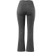 Buy Wenzhou Ladies Flare Yoga Pose Bootcut Leggings | Fitness Pants for Gym Pilates & Workouts | Stretch Belly Control XL Dark Gray - Buy Online on GoSupps.com