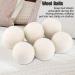 6Pcs 6cm Wool Dryer Balls Water Absorption Eliminates Static Laundry Drying Replacement - Buy Online on GoSupps.com