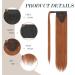 FESHFEN Straight Ponytail Extensions Long Wrap Around Ponytail Synthetic Clip in Pony Tail Hair Extensions Copper Red Hairpiece for Women 24 inch 24 inch (Pack of 1) Copper Red - Buy Online on GoSupps.com