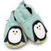 Dotty Fish Soft Leather Baby Shoes | Non Slip Toddler Shoes | Animal Designs | Boys and Girls | 0-6 Months to 4-5 Years | Minty Blue Penguin - Buy Online on GoSupps.com
