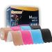 Kinesiology Tape Precut Strips 4Roll Athletic Tape Waterproof Elastic Sports Tape for Joints Support & Muscle Pain Relief 66ft 80strips Cotton K Tape 4-rolls(precut-multicolor)